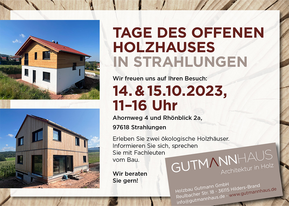 Tag des offenen Holzhauses in Strahlungen
